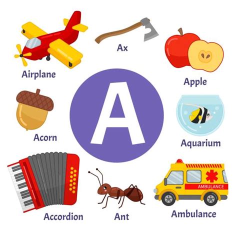 Flashcard Letter A Is For Aeroplane Illustrations Royalty Free Vector