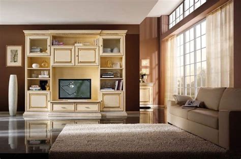 Fitted Wall For Living Rooms Classic Style Idfdesign