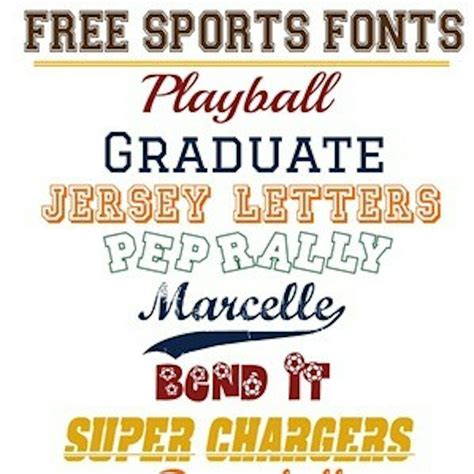Free Sports Fonts T Shirt Factory