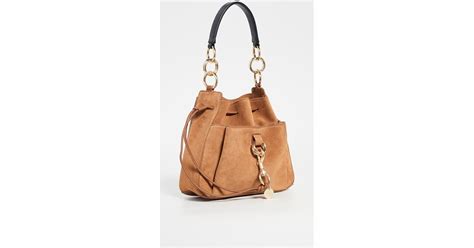 See By Chloé Leather Bucket Bag In Brown Lyst