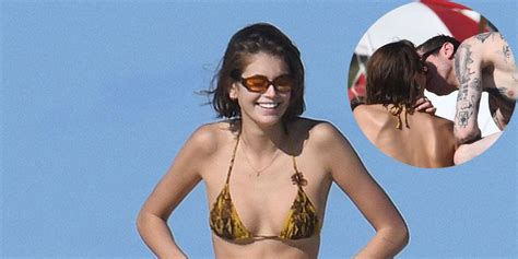 Kaia Gerber Rocks Skimpy Bikini During Pda Packed Miami Getaway With
