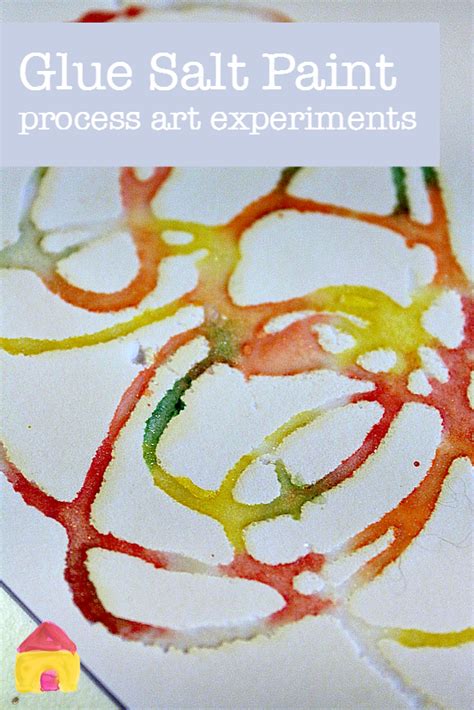 Salt Glue And Watercolor Paint Process Art Activity Process Art