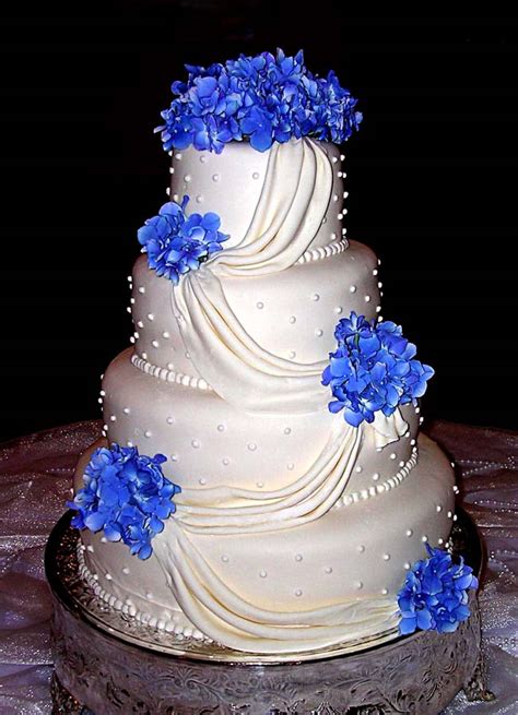 One Stop Wedding Blue And White Wedding Cakes
