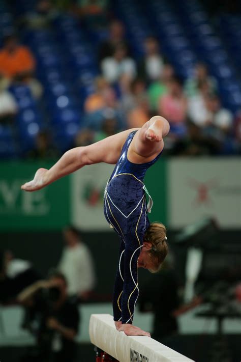 Graceful Gymnast Julie Martinezs Stunning Balance Beam Routine