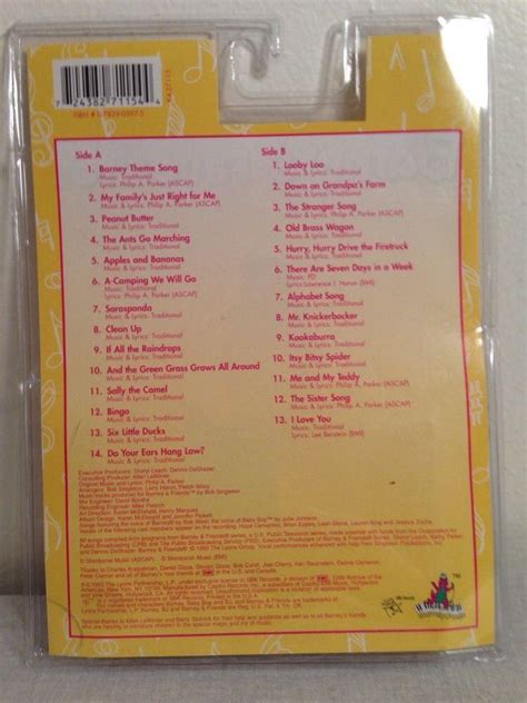 Barneys Favorites Vol 1 Cassette Tape Brand New Free Shipping