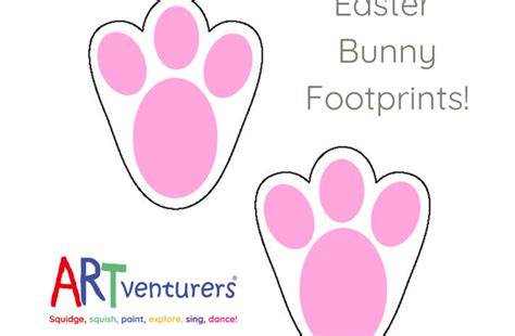 You can use this download for an easter themed project or for whatever you need. easter bunny footprint template Archives