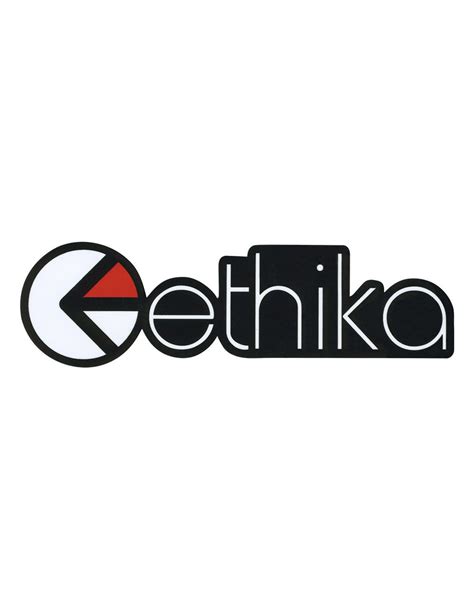 Ethika Full Logo Black Sticker Black Tillys