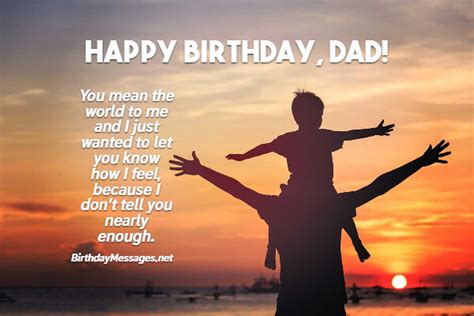 Happy Birthday Dad From Son Quotes Happy Birthday Card