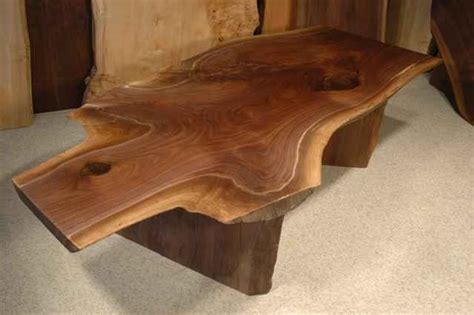 Diy simple wood slab coffee table. 6' Irregular Walnut Crotch Custom Rustic Slab Coffee Table