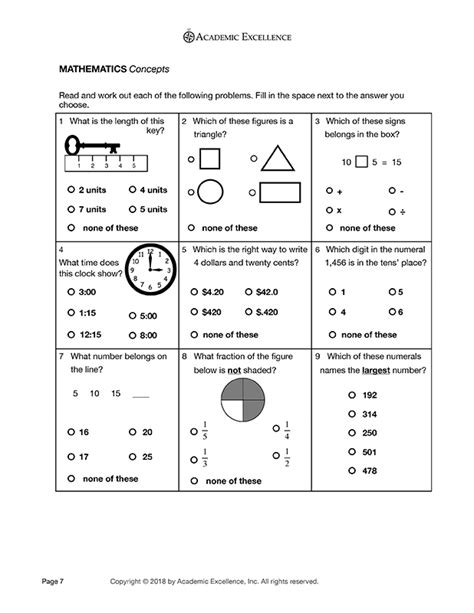 English year 3 final year exam (paper 2) paper 2 (1 hour 15 min) sk bukit tadom (a) section a match the numbers with the correct words. CAT Prep Pack: Grade 3 - PDF Download - Academic Excellence