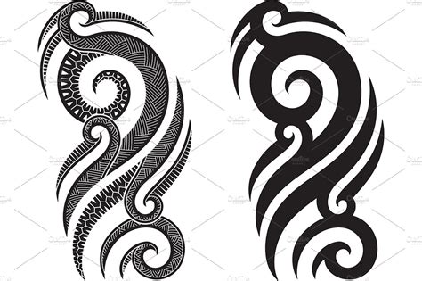 Maori Tattoo Patterns 5x Graphic Patterns ~ Creative Market