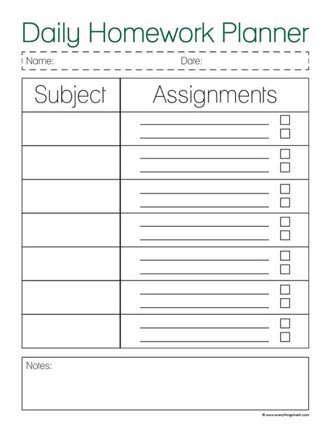 Lds Share Homework Planner Homework Planner Printable School