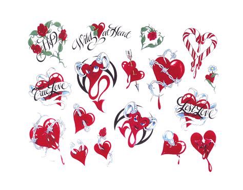 Heart Style Tattoos Idea Flash Art Flash Tattoo Heart Tattoo Designs