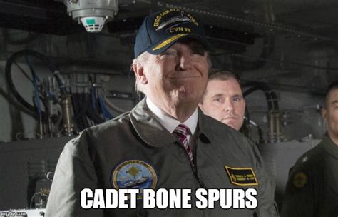 Image Tagged In Cadet Bone Spursdonald Trumpmilitaryjacket Imgflip