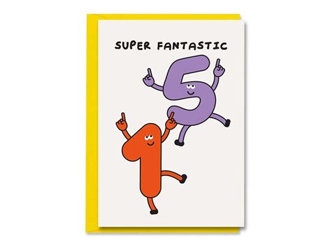 15th Birthday Card Cute Fun Super Fantastic Age 15 Card Teenager Boy