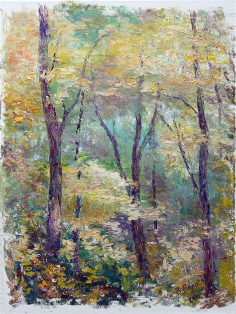 In Dense Forest Oil Painting By Vladimir Volosov