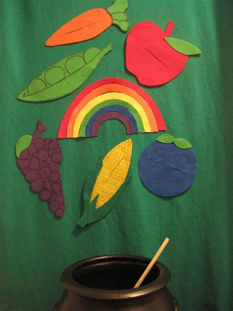 Rainbow Stew From Roving Fiddlehead Kidlit Flannel Board Stories