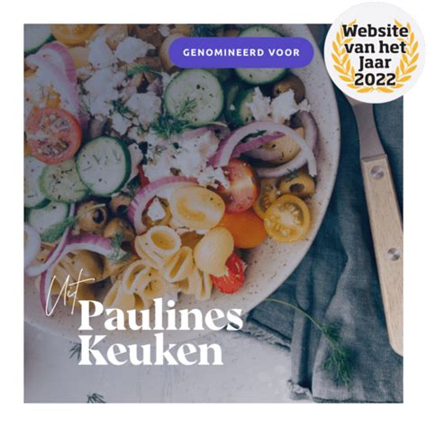 Uit Paulines Keuken Kanshebber Website Van Het Jaar Award 2022 Stuurlui