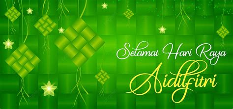 Selamat Hari Raya Aidilfitri Vector Islamitische Achtergrond