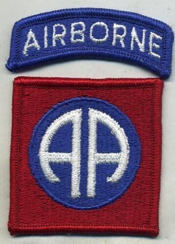 Vietnam Era Us Army 82nd Airborne Color Patch Wairborne Tab Ebay