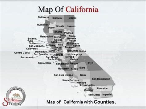 Maps Of California California Map Interactive Powerpoint Map