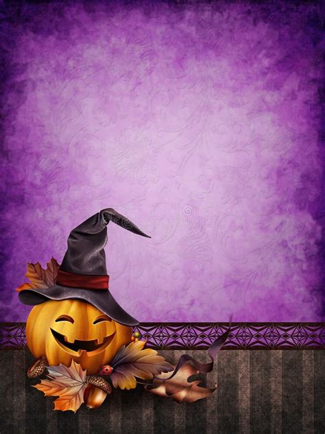 Purple Halloween Background Stock Illustration Illustration Of Acorn