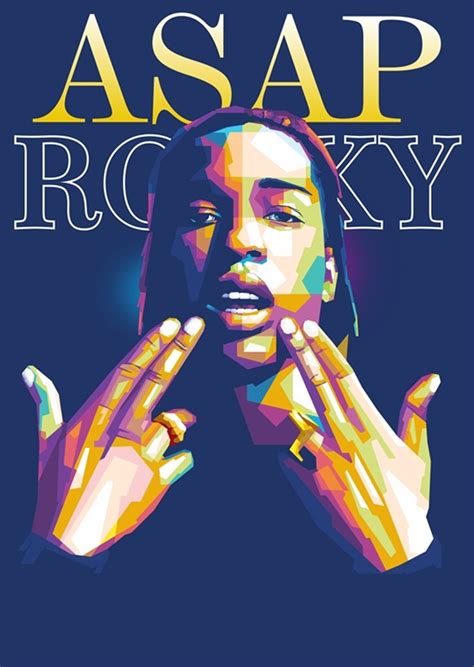 Asap Rocky Rapper Wpap Posters And Prints By Ernando Febrian Putra Printler