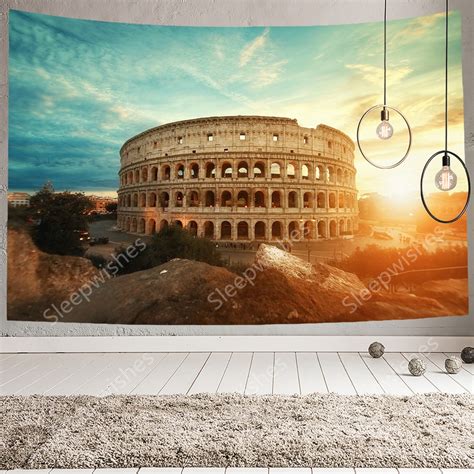 Roman Colosseum Tapestry Wall Hanging Amphitheater Tapestry Etsy