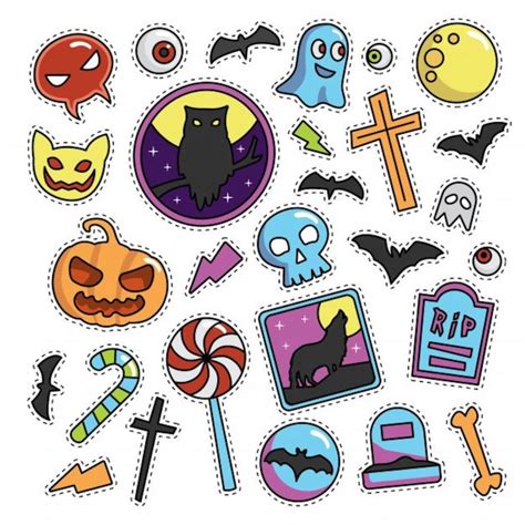 Happy Halloween Stickers Printable Planner Sticker Etsy