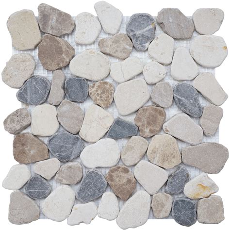 Marble Mosaic Tile River Rock Collection Mm 9504 Canyon Chip Si