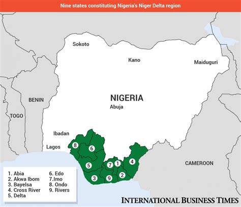 Niger Delta Map In Nigeria Map Of Niger Delta Map In Nigeria Western Africa Africa