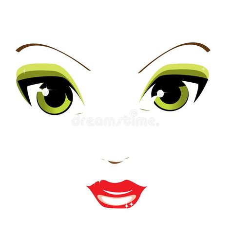 Green Eyes Stock Vector Illustration Of Bright Cosmetic 8140608