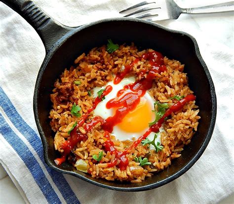 Egg And Rice Breakfast Skillet Recipe Breakfast Skillet Easy Meals Food
