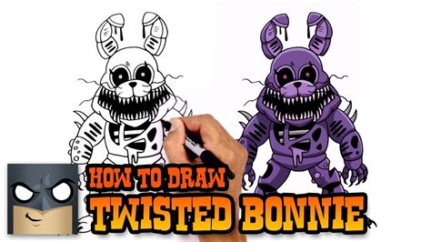 How To Draw Twisted Freddy Fnaf Youtube Reverasite
