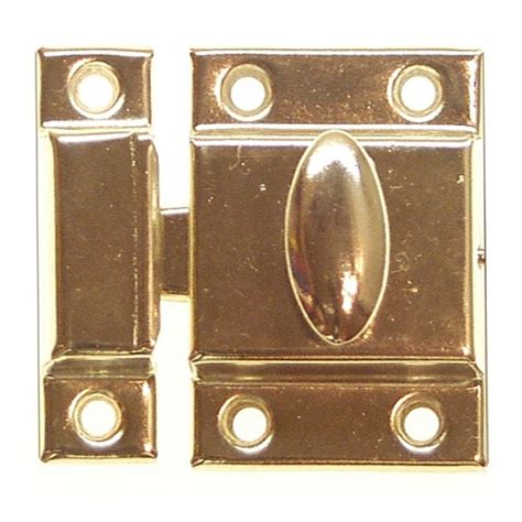 Vtg hoosier medicine cabinet cupboard door slide latch antique copper finish. Cabinet Door Latch, Utility, Large