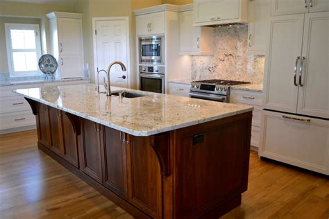 The first island serves as a workspace and the second as a breakfast bar. Take the Guesswork Out of Building a Kitchen Island - Dillabaugh's Flooring America