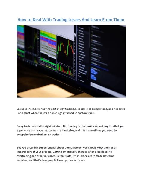 Ppt How To Deal With Trading Losses And Learn From Them Powerpoint
