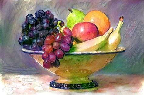 Watercolor Painting Fruit Still Life At Explore