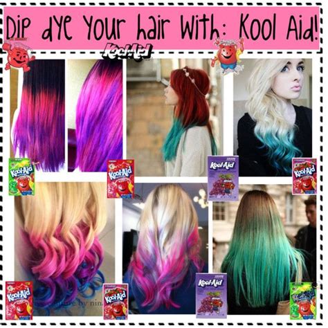 Dip Dye Your Hair Withkool Aid Dip Dye Hair Dipped