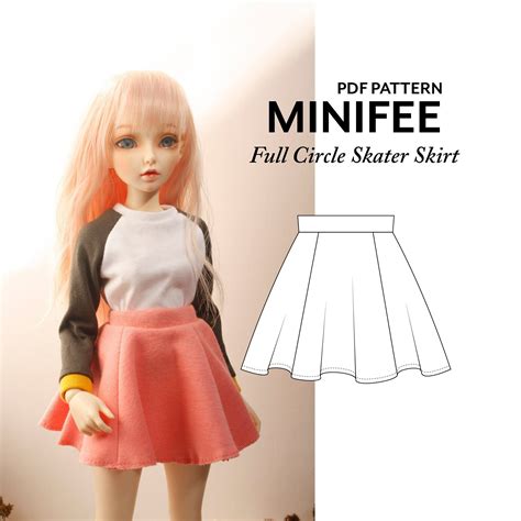 Bjd Creamy Pencil Skirt For Doll 14 Size Minifee Msd Active Line Body