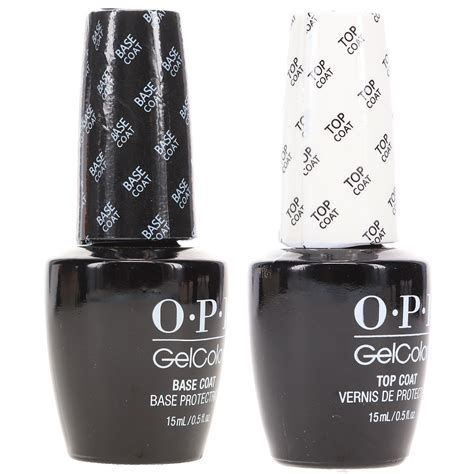 Opi Gelcolor Top Coat 05 Oz And Gelcolor Base Coat 05 Oz Combo Pack