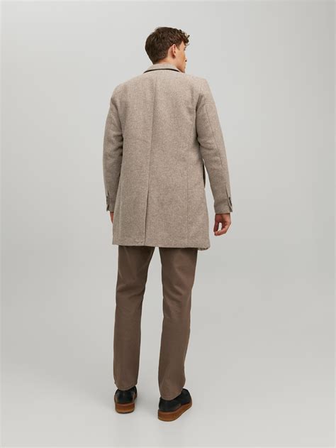Klassischer Woll Mantel Kurzer Coat Elegante Übergangjacke Jjemoulder Arizona Shopping De