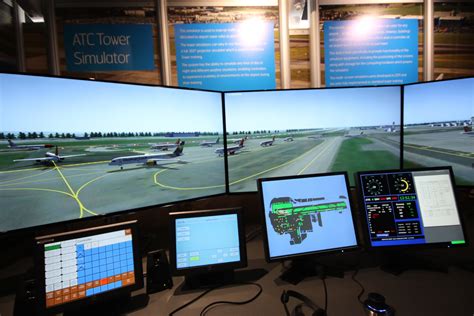 Air Traffic Control Simulator Showing Planes Lining Up For Take Off Nats