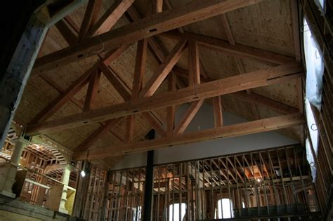Modern mountain aesthetic in this fully exposed custom designed ranch. Decorative Trusses | LaurensThoughts.com