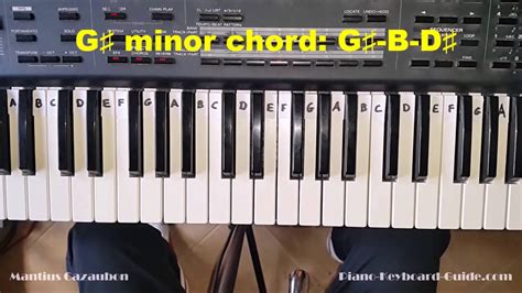 How To Play The G Sharp Minor Chord G Minor On Piano And Keyboard