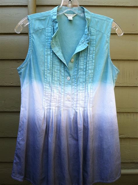 Ladies Landscape Ombre Fade Tie Dye Shirt Medium