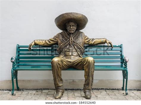 Mexican Man Sombrero Statue Stock Photo 184552640 Shutterstock