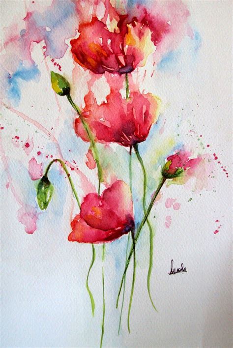 How To Paint Abstract Watercolor Flowers