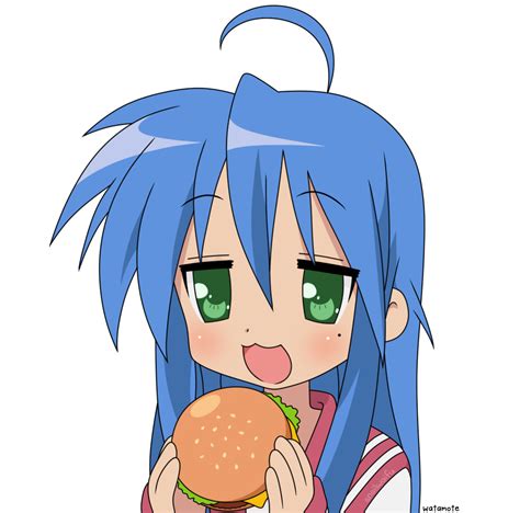 anime girls eating burgers