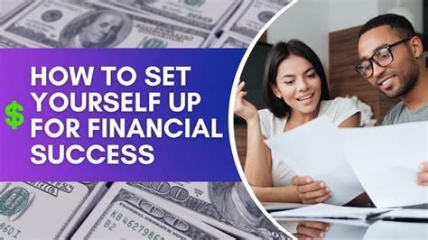 How To Set Yourself Up For Financial Success Youtube